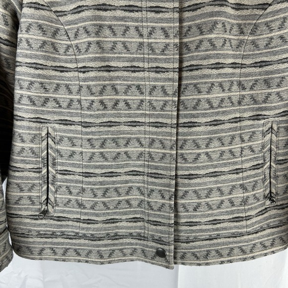 Pendleton Women's Large‎ Aztec Woolen Mills Full Zip Jacket Gray Virgin Wool - Picture 5 of 15
